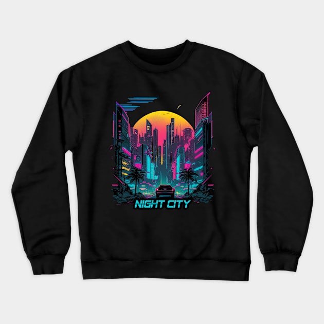 Night City Crewneck Sweatshirt by Open World Games